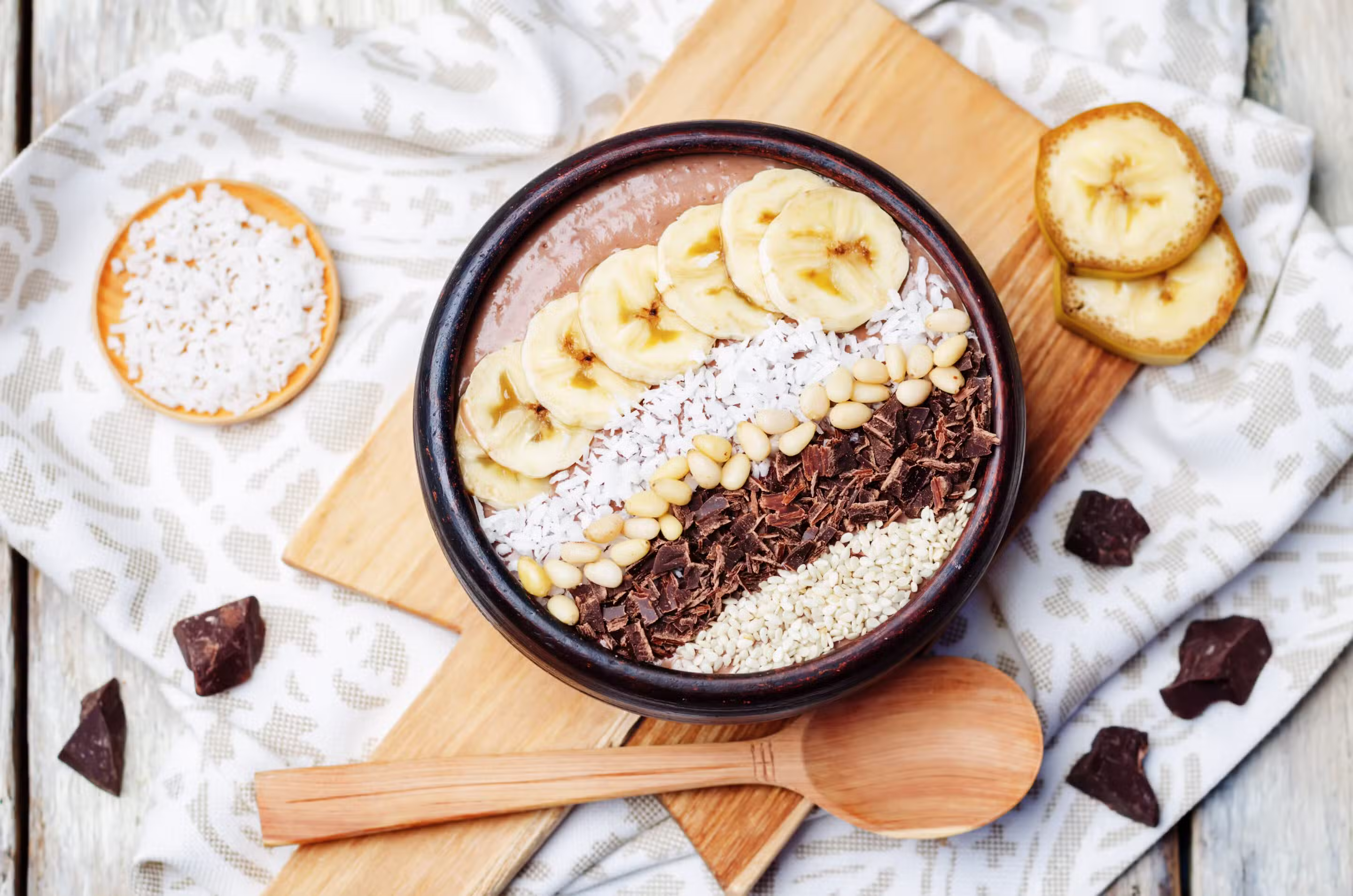 Czekoladowa smoothie bowl na Thermomix